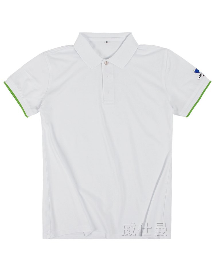 創(chuàng)基金商務(wù)翻領(lǐng)文化衫印字logo