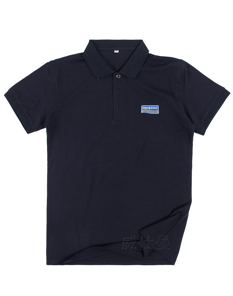  海洋之星品牌工作服短袖深藍(lán)色翻領(lǐng)文化衫定制